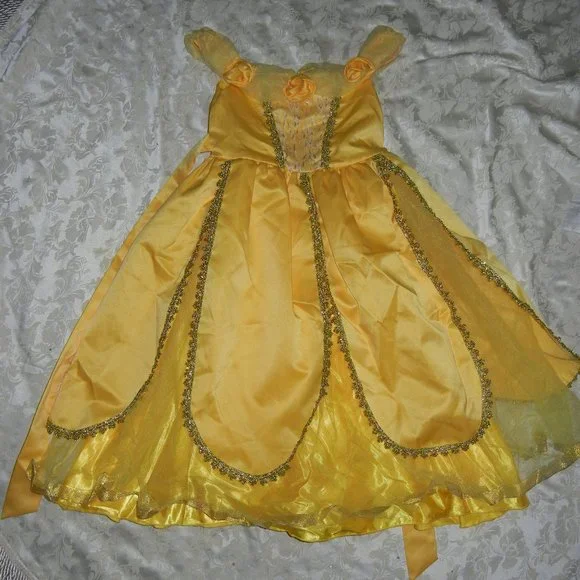 belle gold dress costume The Belle Princess Costume